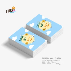 การ์ดขอบคุณ Thank you card TY007
