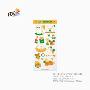 สติกเกอร์การ์ตูน AFTERNOON